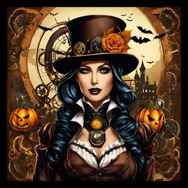 Halloween dans le style steampunk