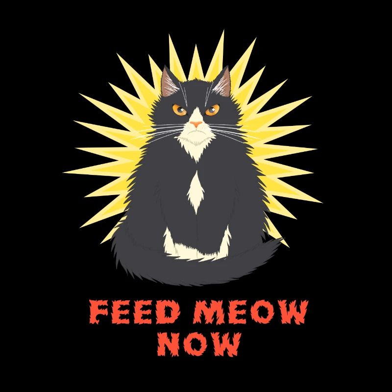 Feed Meow Now - Drôle de chat smoking agacé
