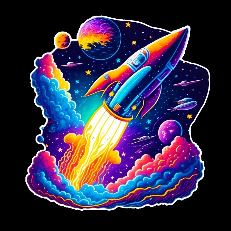 Vue de l’espace / Fusée