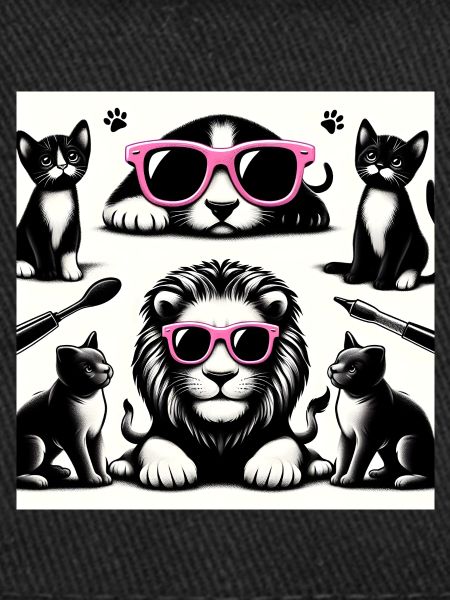 Lion et chat