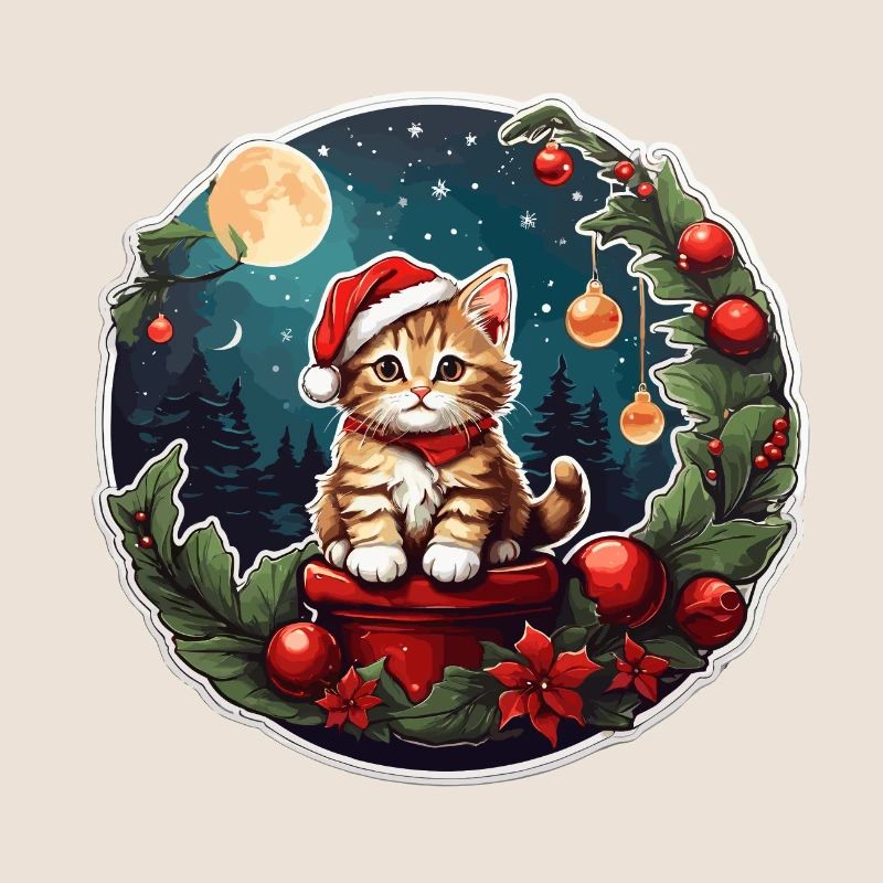 Chat de Noël