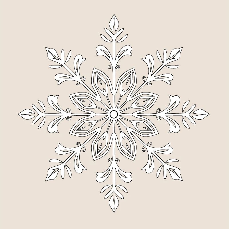 Flocon de neige blanc