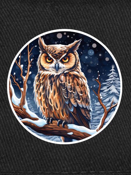 Eagle owl in winter