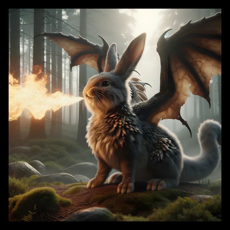Fire Breathing Bunny Dragon #06