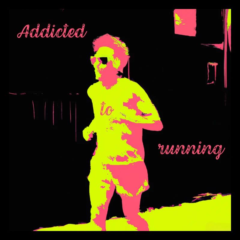 Jogger, laufsüchtiger Mann