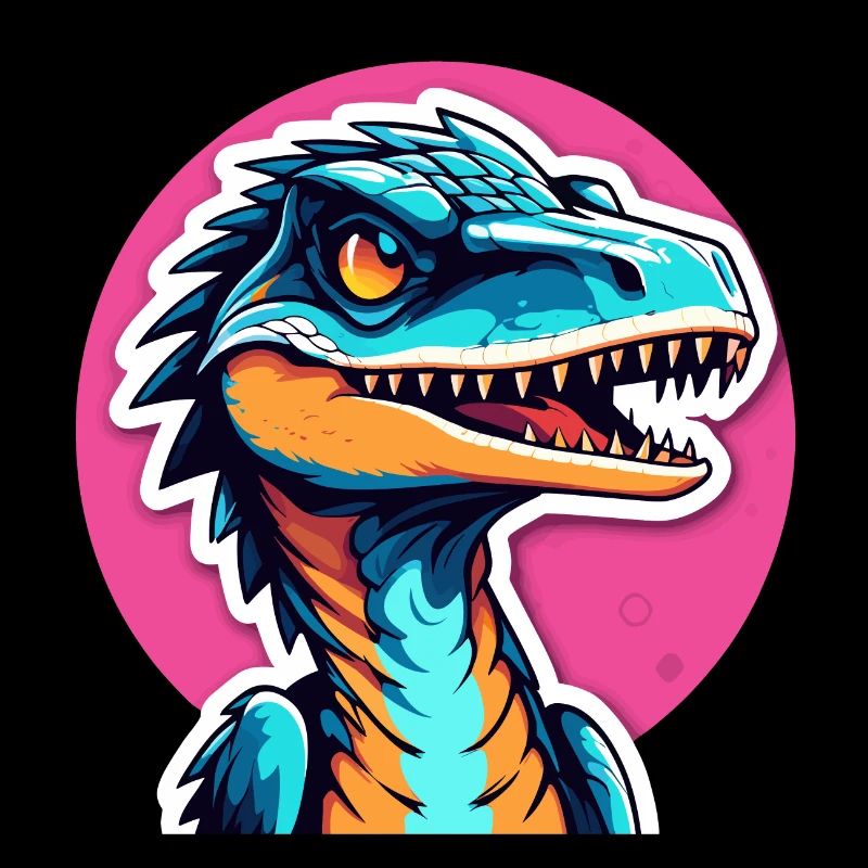 Dessin de dinosaure Velociraptor