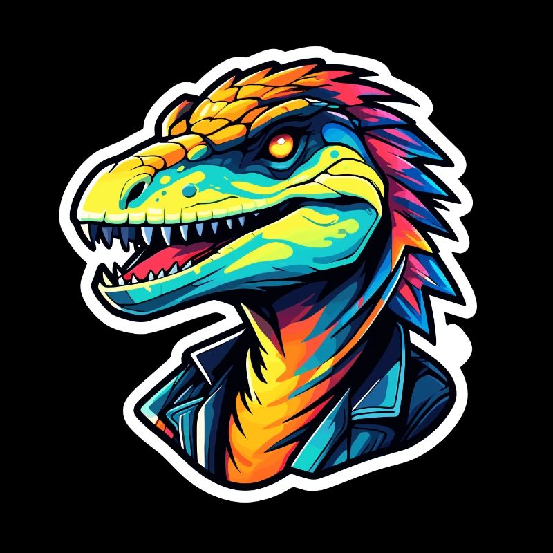 Dessin de dinosaure Velociraptor