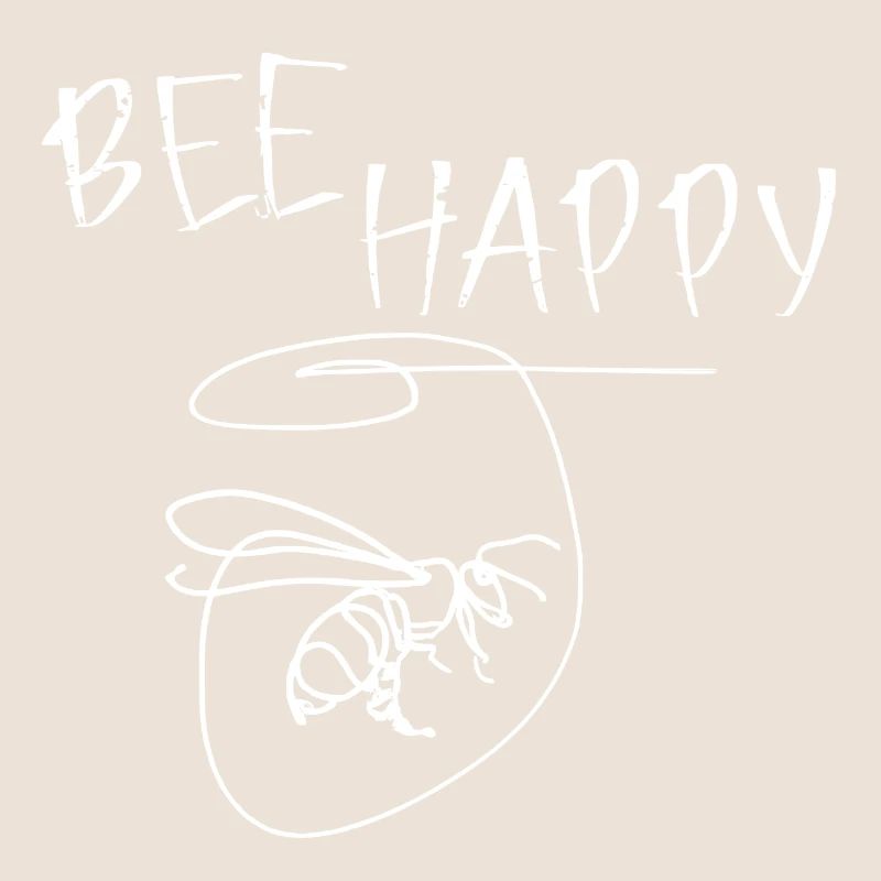 Abeille abstraite heureuse