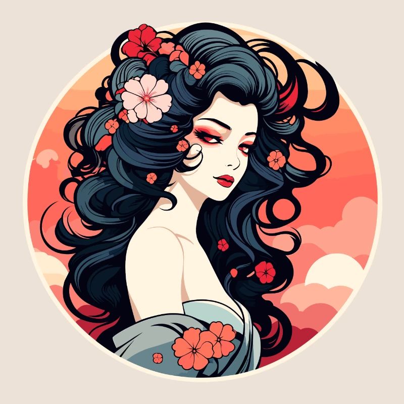 Geisha Illustration