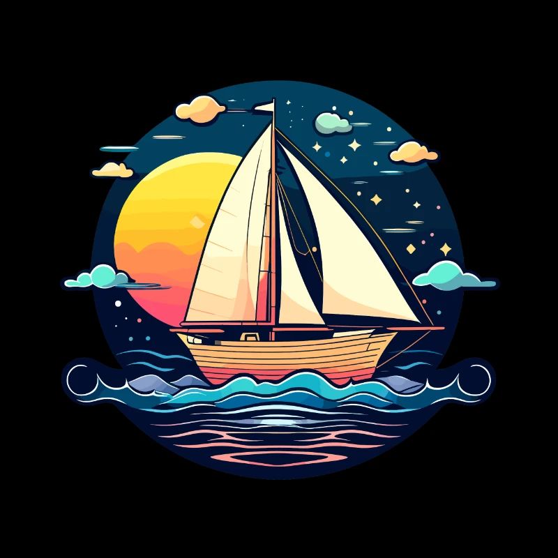 Segelboot Illustration