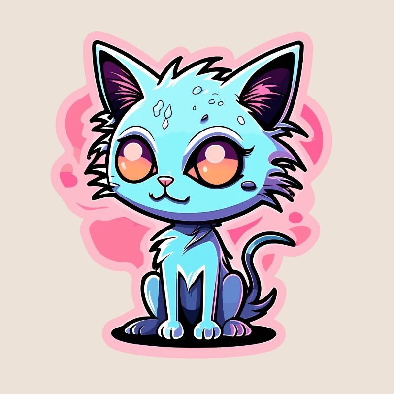 Cute Cat Illustration