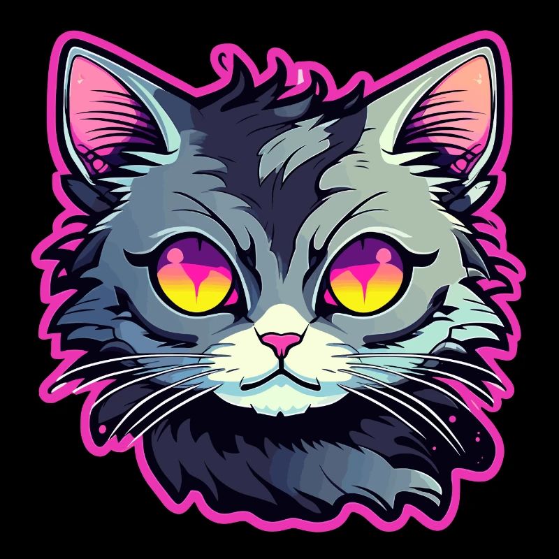 Illustration de chat mignon