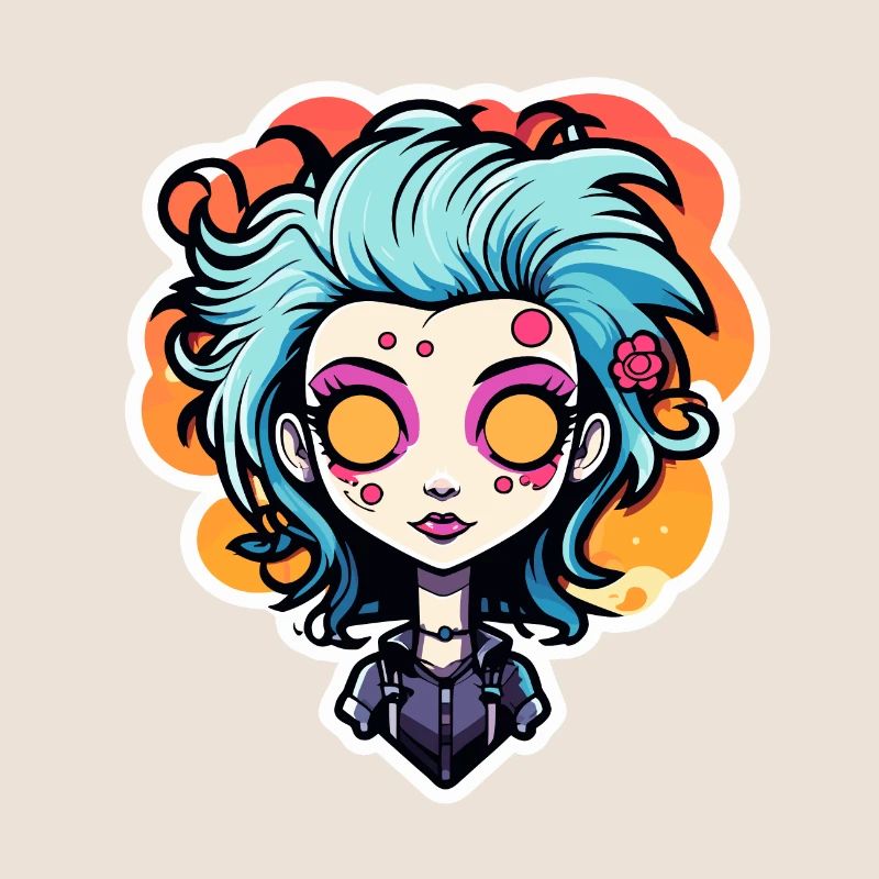 Illustration de zombie mignon