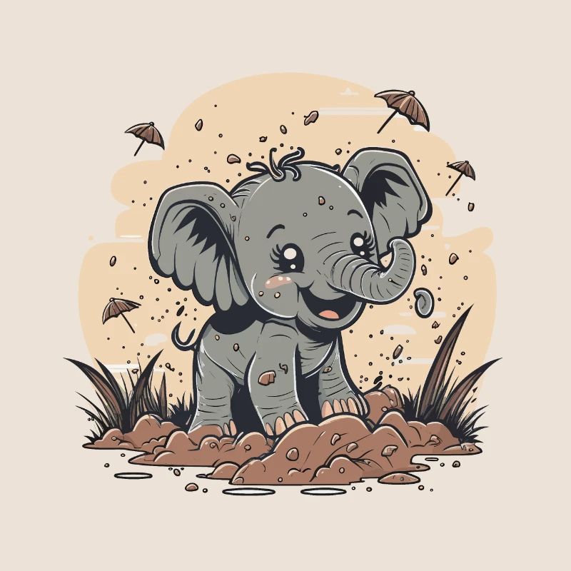 Éléphant espiègle