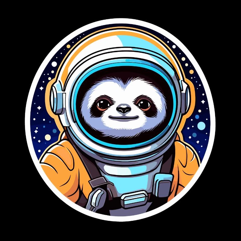 Illustration d’astronaute paresseux