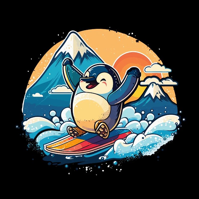 Glücklicher Pinguin