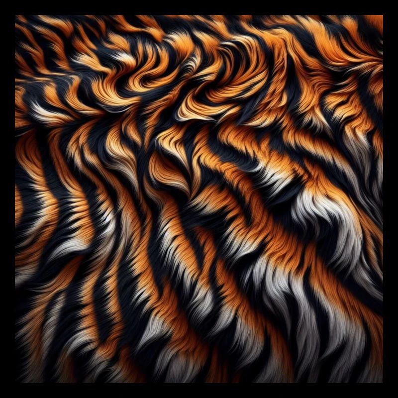 Tiger Muster Realistisch Muster Fell Raubkatze