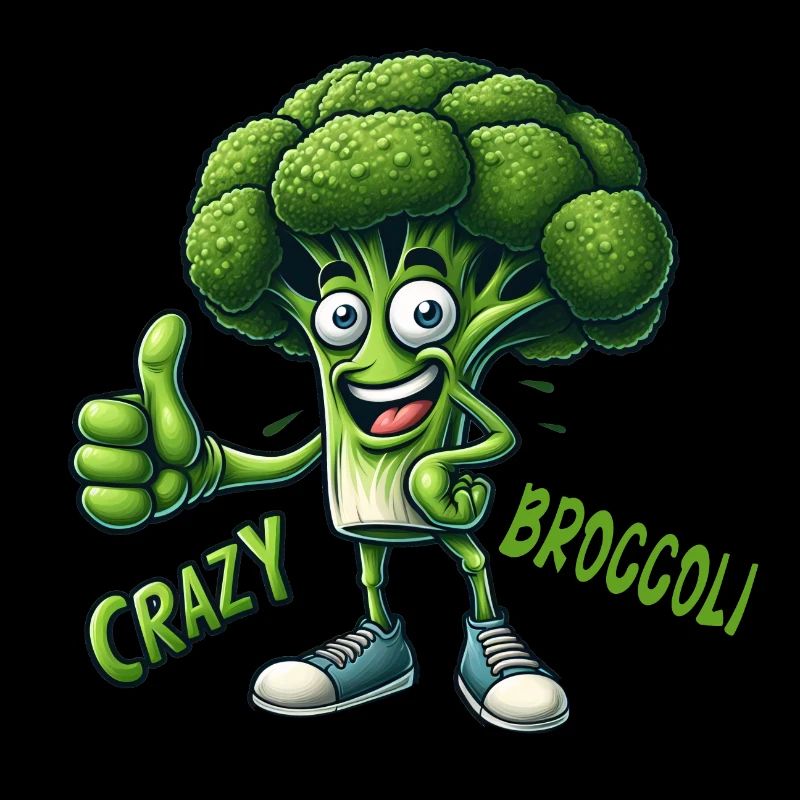 Crazy Veggies: Bro Broccoli Thumbs Up