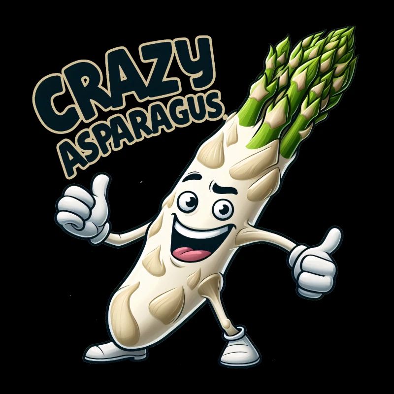 Crazy Veggies: Asparagus Bodybuilder Pro Thumbs Up
