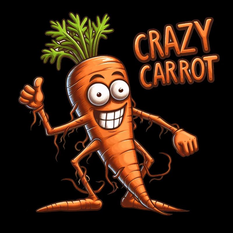 Crazy Veggies: Carrot Thumbs Up