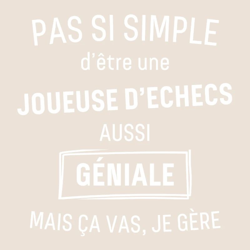 Joueuse d echecs GÉNIALE