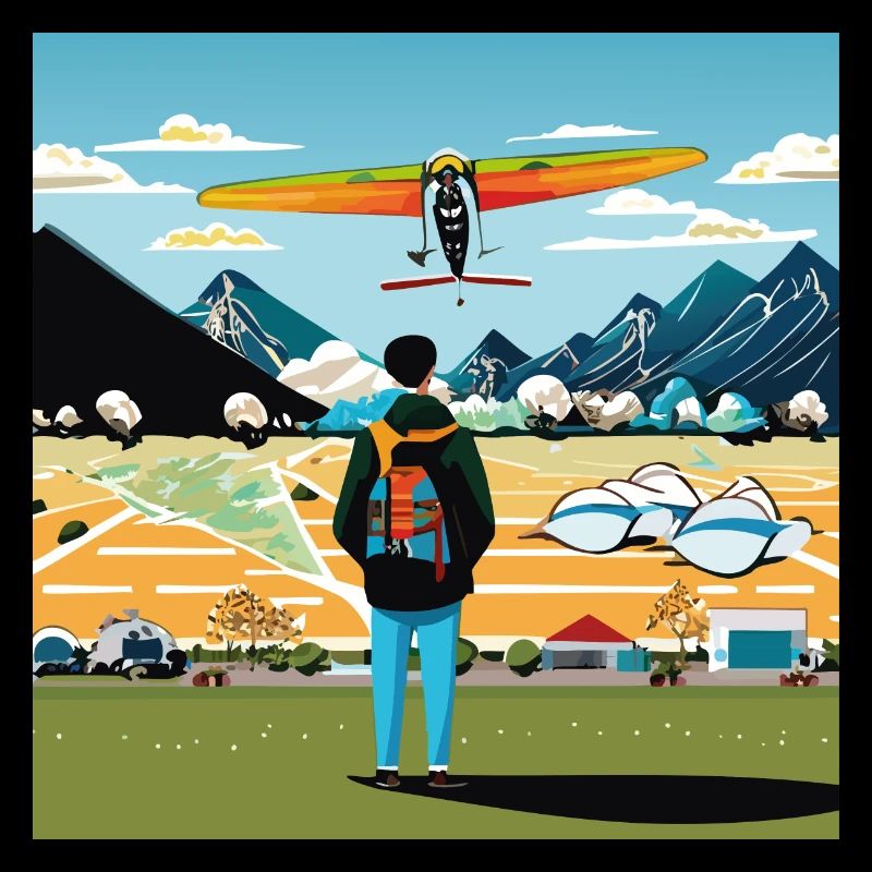 GuyWatchingPlanesFour