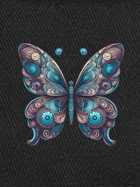 Papillon effrayant avec crâne
