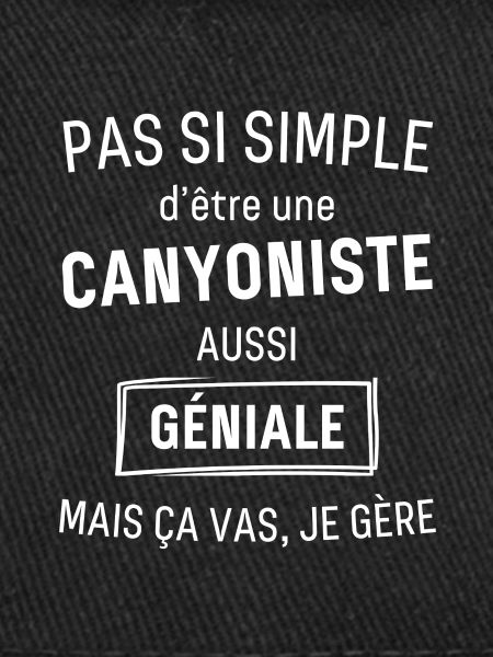 CANYONISTE GÉNIALE