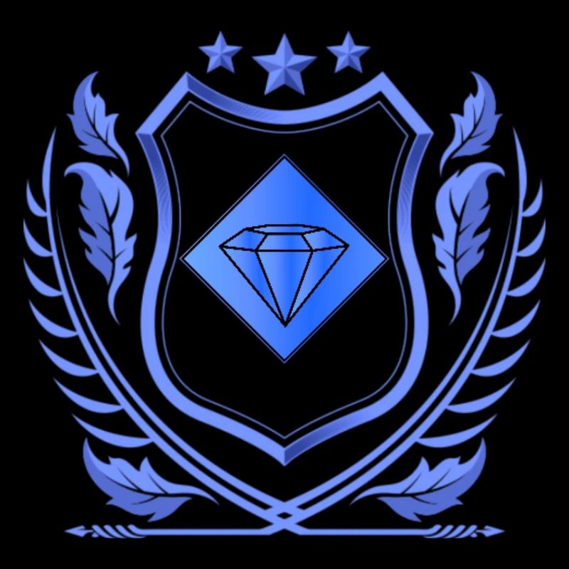 Le diamant magique porte-bonheur de couleur bleu