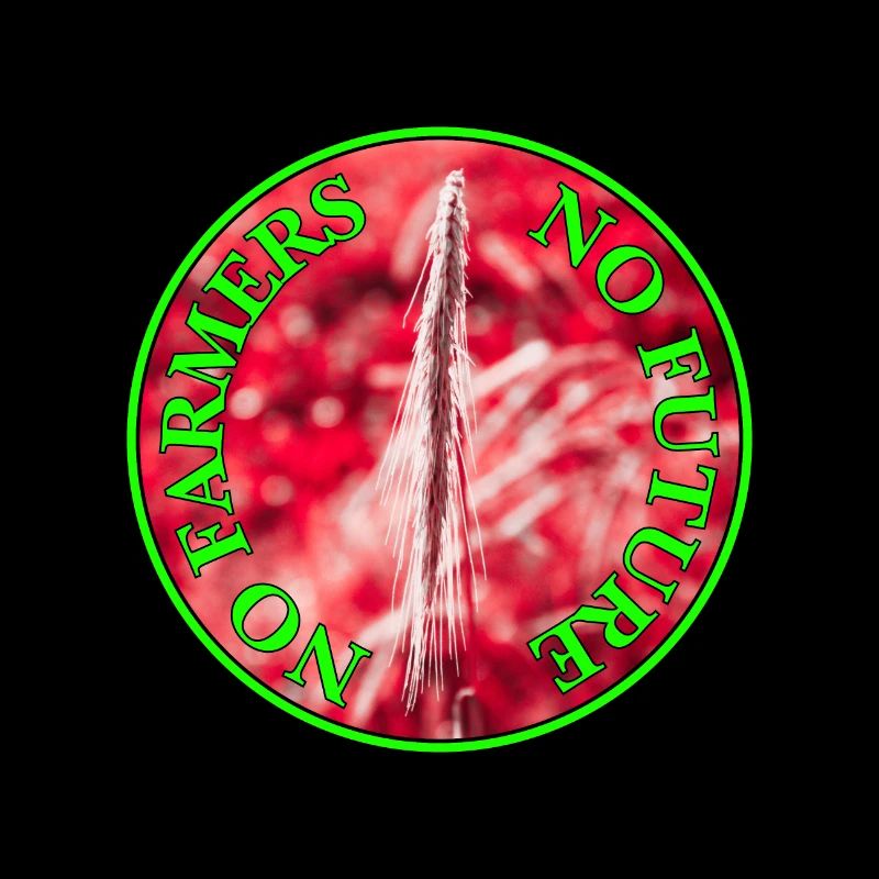 Demo Bauernproteste Spruch, No Farmers, no future
