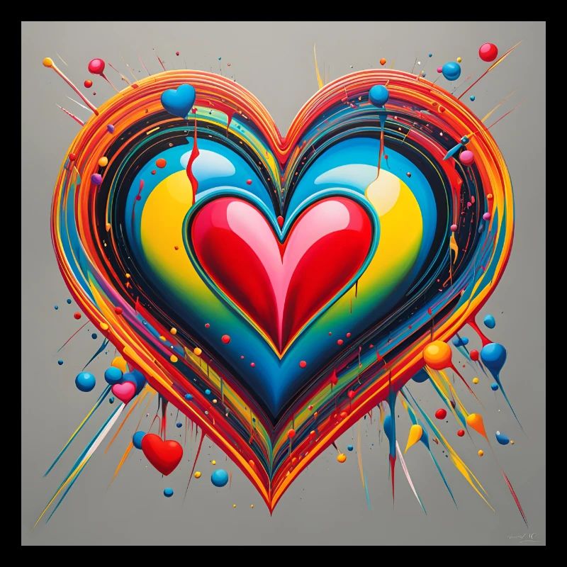 Un coeur éclatant