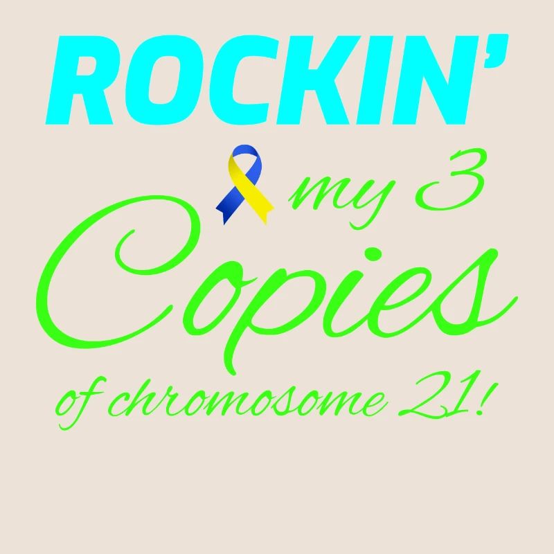 Down-Syndrom-Bewusstsein Rockin' Chromosom 21
