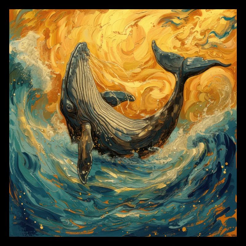 Poisson-baleine Van Gogh
