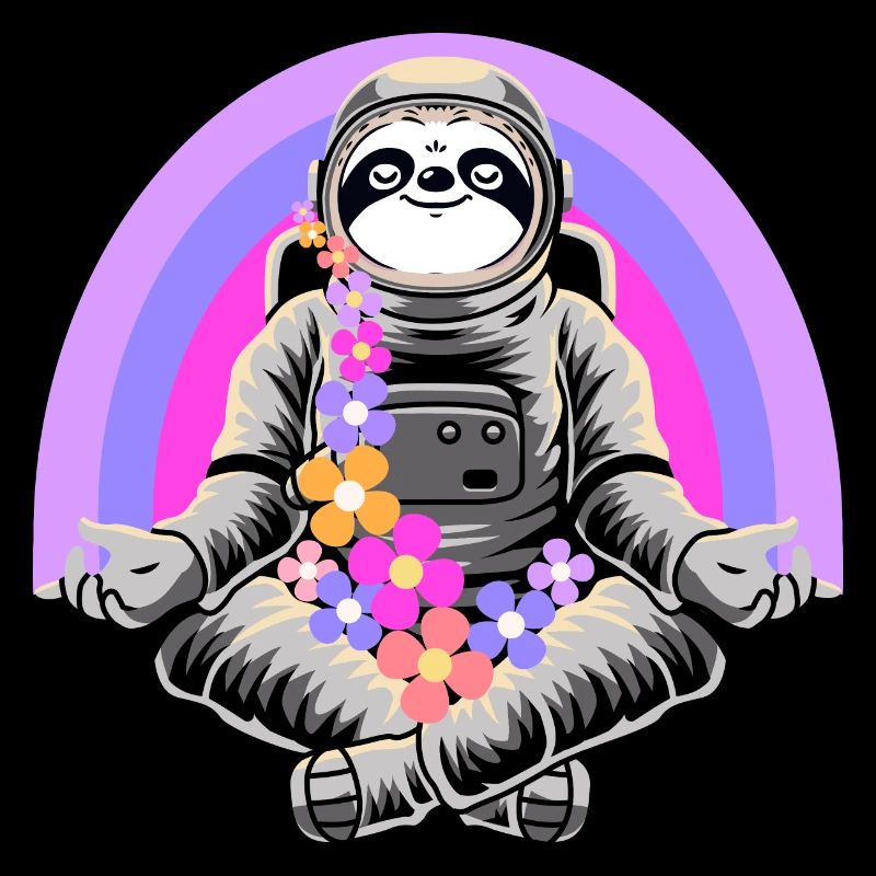 Faultier in Meditation