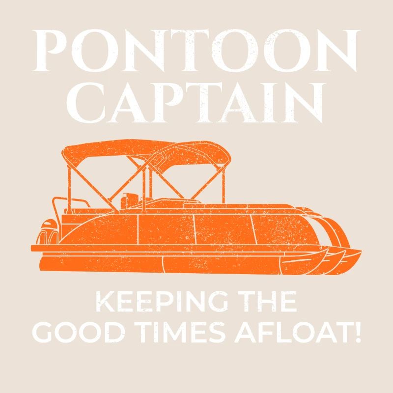Ponton Bateau Capitaine Navigation De Croisière Pêche Drôle