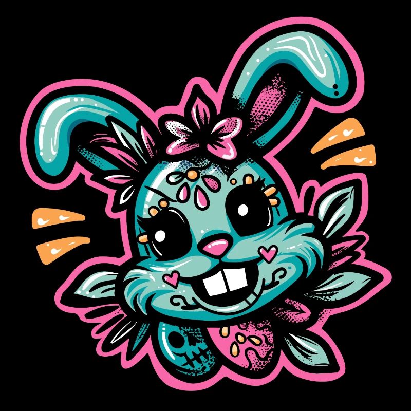 Freaky Bunny - Hase en néon