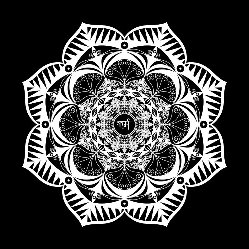 Karma en sanskrit en mandala