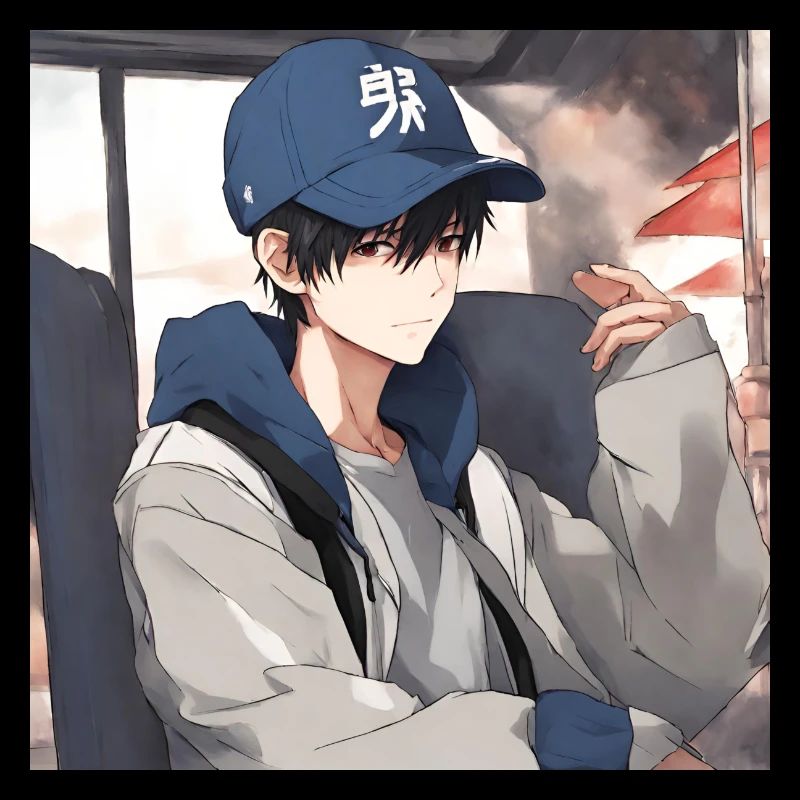 Anime geek boy