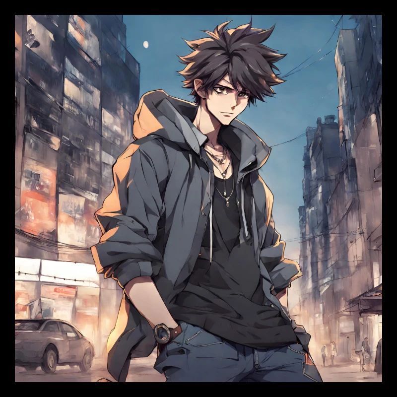 Anime cute boy