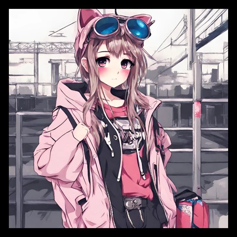 Niedliches Mädchen Anime