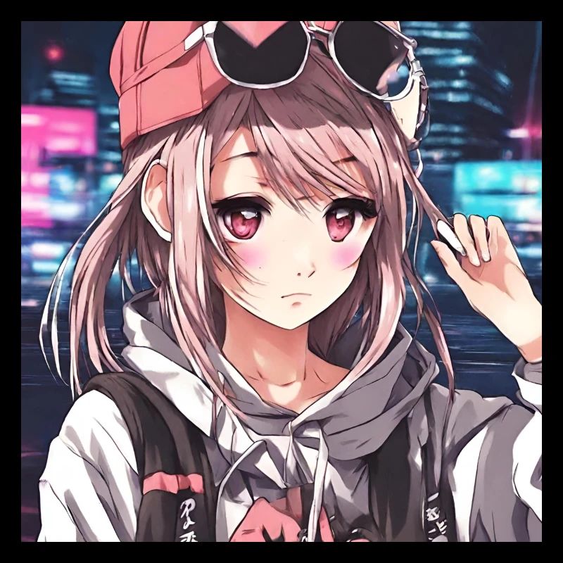 Niedliches Mädchen Anime