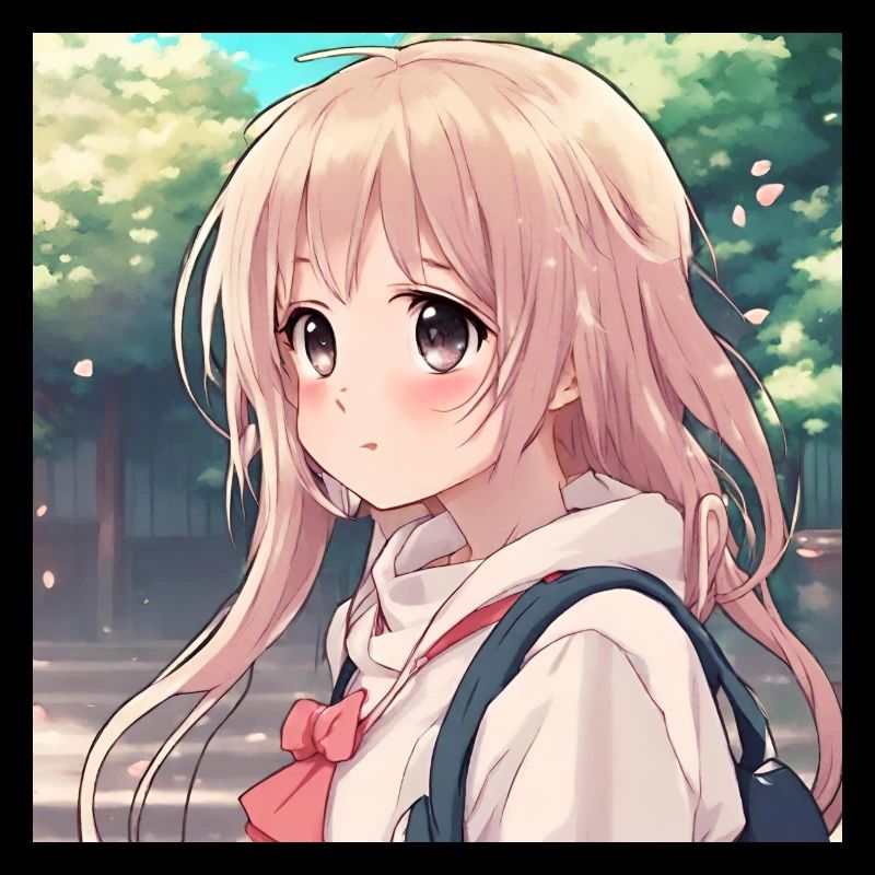 Niedliches Mädchen Anime