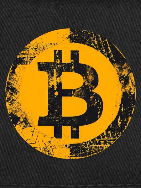 Bitcoin Grunge Or Numérique