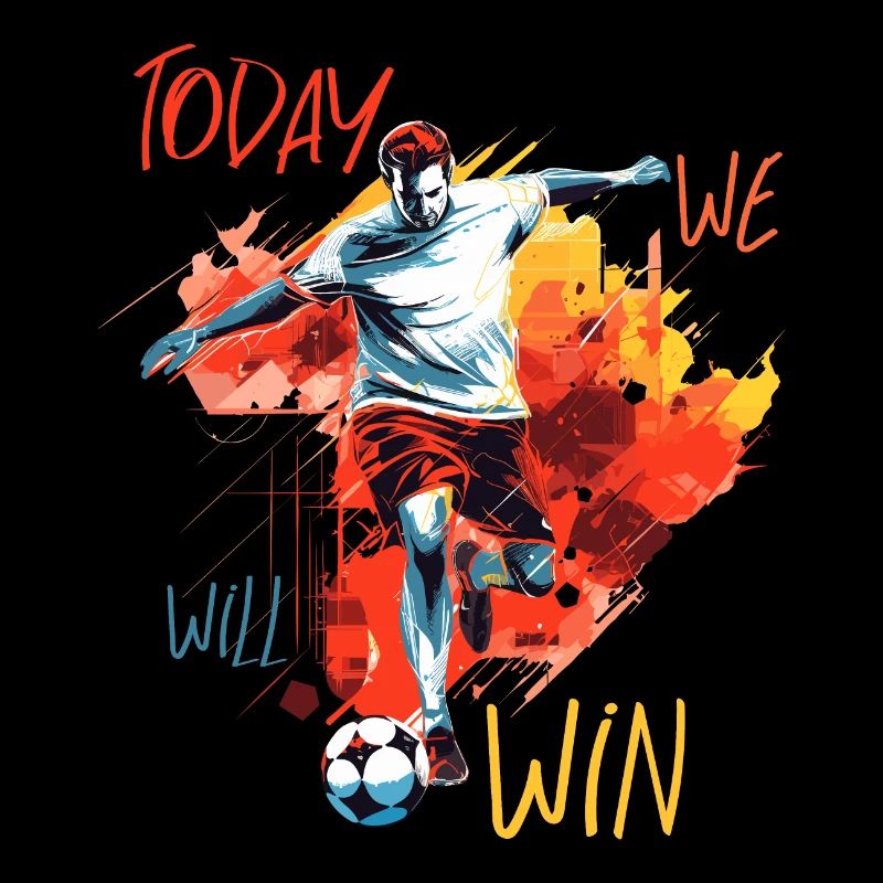Action d’attaquant de football, citation de motivation