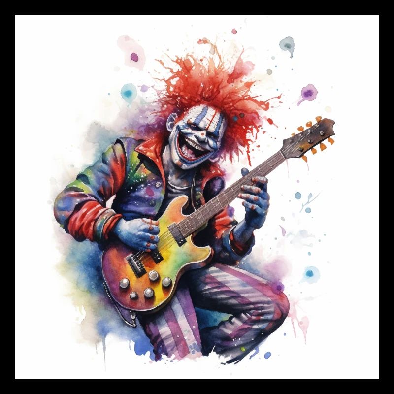 Clown jouant de la guitare 2