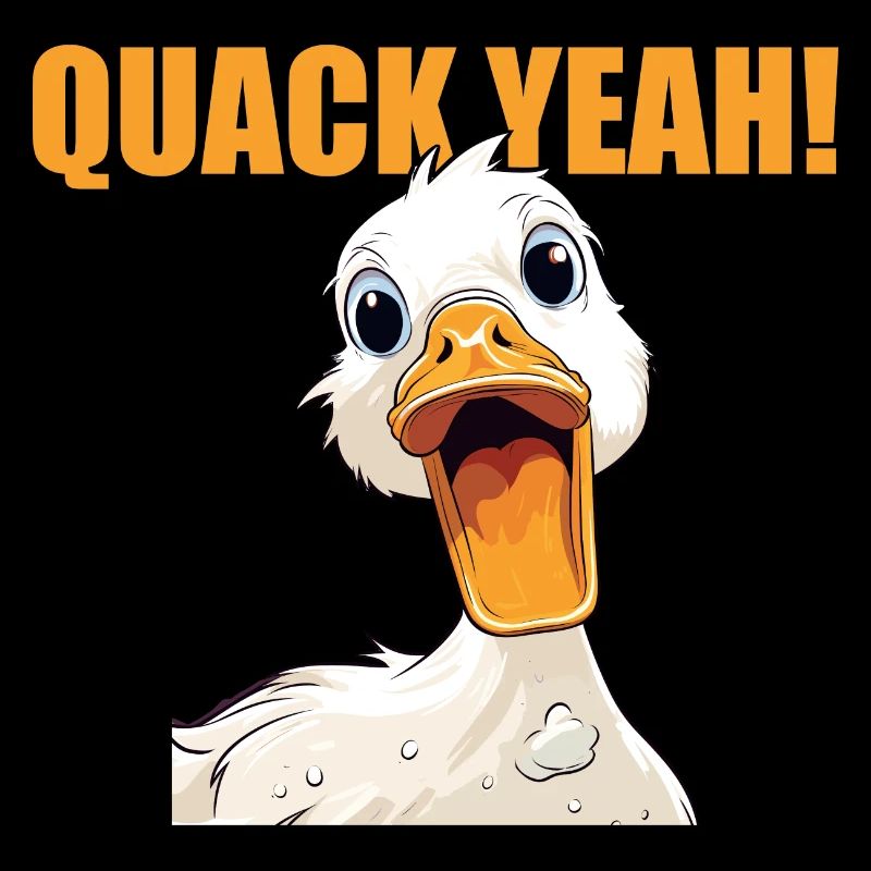 Femmes Quak Yeah Funny Duck