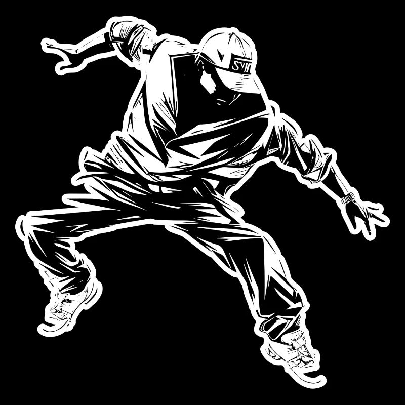 Breakdance Zeichnung