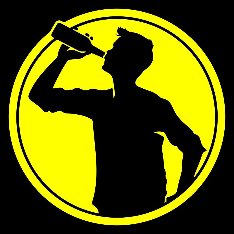 Trinker Bier Silhouette