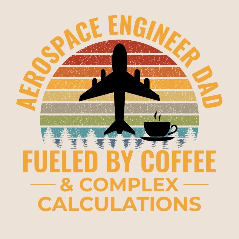 Aerospace Engineer Dad Coffee Plane Airplane