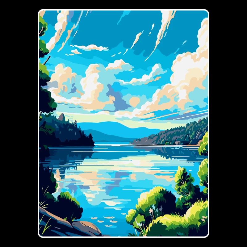 Souvenir de l’affiche de voyage vintage de l’Europe sur le Danube